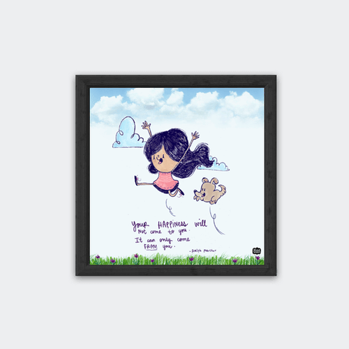 Happiness comes from you Wall Art